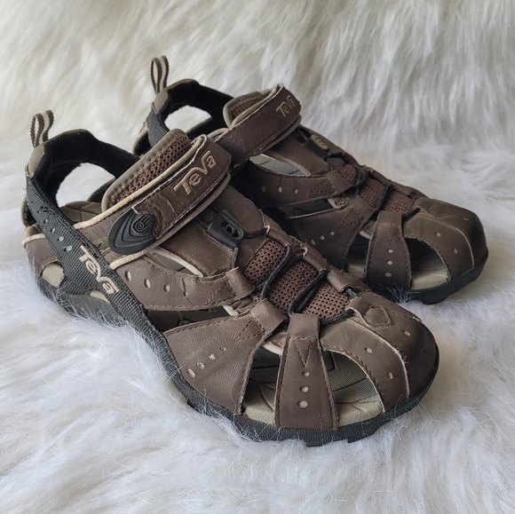 Teva Dozer II Dark Brown Women's Adventure Sandals SIZE 8.5 - Picture 2 of 8